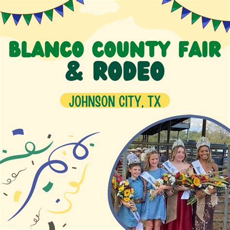 Blanco County Fair Rodeo 2024 Johnson City TX Eventlas