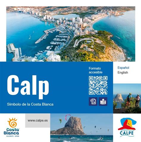 Calp Estrena Folleto Y Mapa Turístico Accesible Tourist Info Calpe