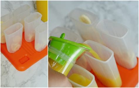 Frozen Orange Juice Popsicles Sunny Sweet Days