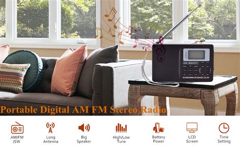 Amazon Yoidesu Portable Digital Am Fm Stereo Radio Fm Am Sw Lw Tv