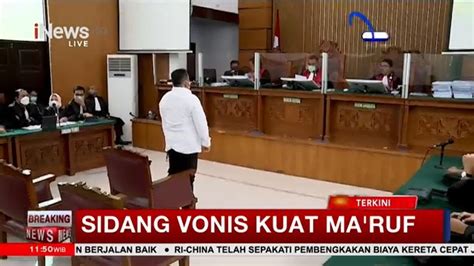 INews On Twitter Terdakwa Kuat Ma Ruf Divonis 15 Tahun Penjara