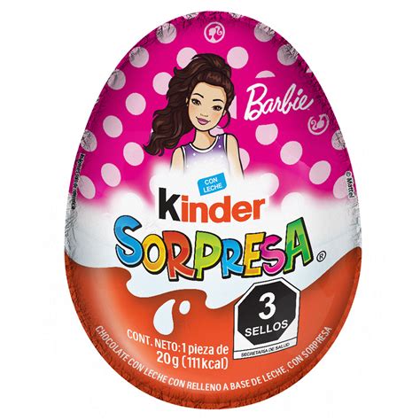 Huevo De Chocolate Kinder Sorpresa Barbie 20 G DelSol