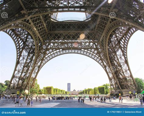 Underneath View Of The Eiffel Tower Editorial Photo Image Of Detail