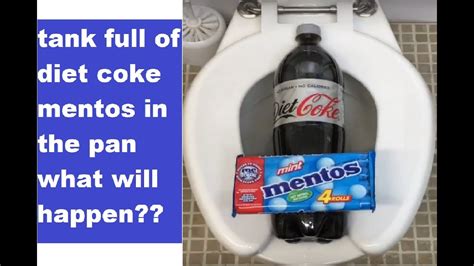 Flushing Diet Coke And Mentos Down The Toilet Youtube