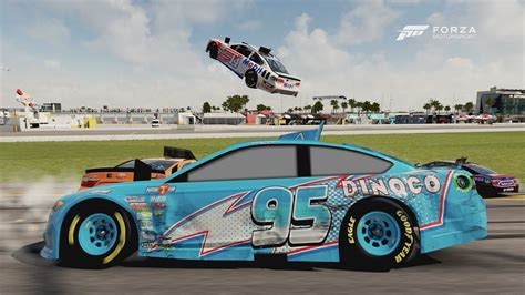 Dinoco McQueen Crash Forza Motorsport 6 NASCAR Expansion YouTube