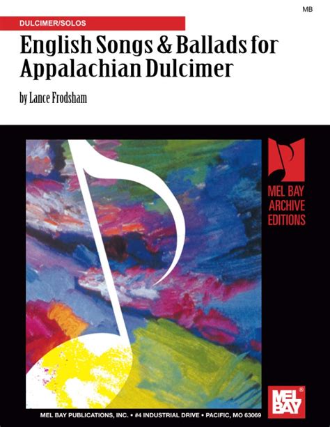 English Songs and Ballads for Appalachian Dulcimer: Dulcimer/Solos by ...