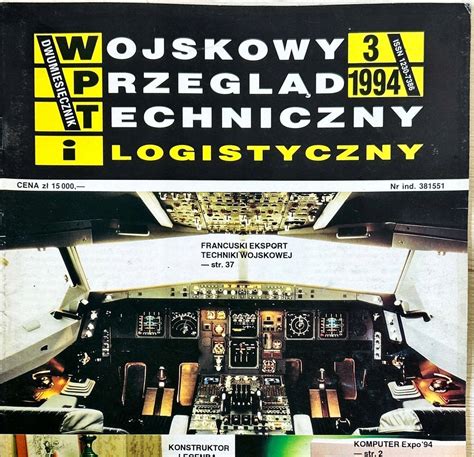 WOJSKOWY PRZEGLĄD TECHNICZNY I LOGISTYCZNY 3 1994 13528156468