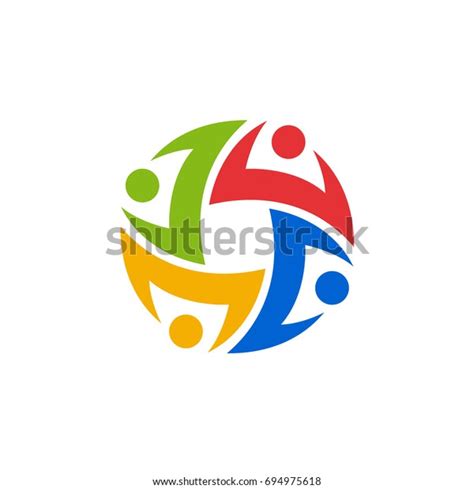 Teamwork Logo Stock Vector Royalty Free 694975618 Shutterstock