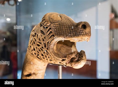 Animal Head Post From The Oseberg Ship Find Viking Ship Museum Bygdoy