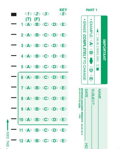 Scantron™ Compatible Answer Sheet And Forms Catalog