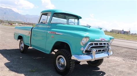 75000 1957 Chevrolet 3124 Cameo Napco 4x4 Pickup For Sale Gorgeous Nicest One On The Planet