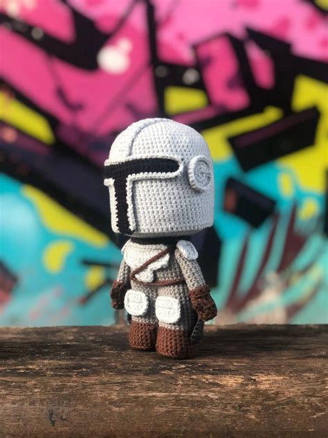 The Mandalorian Warrior Bounty Hunter Crochet Pattern Star Etsy