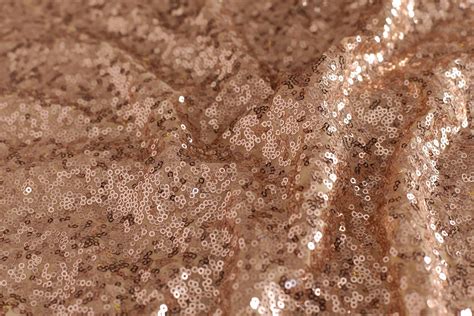 Rose Gold Sequin Fabric Georgette Fabric Party Wear Fabric Etsy