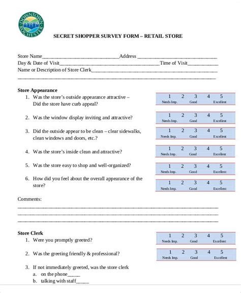 Free 60 Sample Survey Forms In Ms Word Pdf