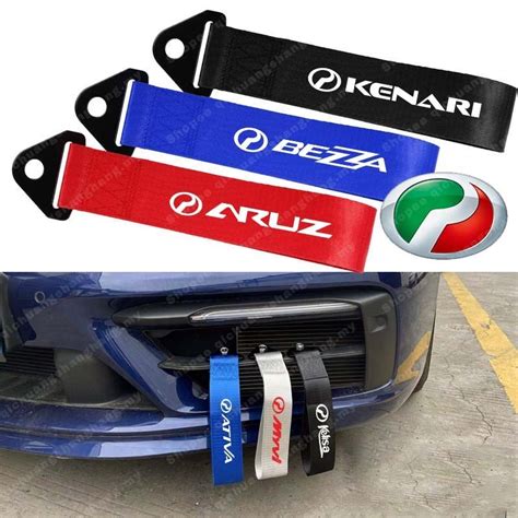 Car Tow Strap Nylon Towing Belt Straps Universal Belt Bumper For