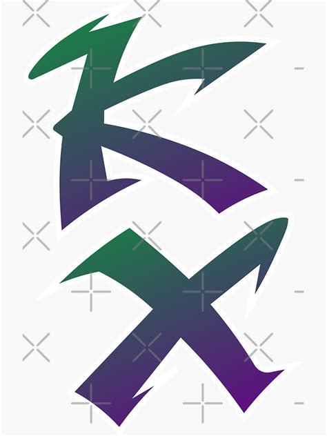 VINTAGE KAWASAKI GREEN PURPLE KX LOGO Sticker By YZKDesign Redbubble