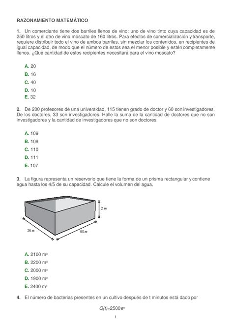 Rm Beca Simulacro Razonamiento Matem Tico Un Comerciante Tiene