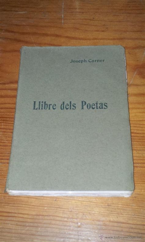 Llibre Dels Poetas Joseph Carner Llibre Del Vendido En Venta