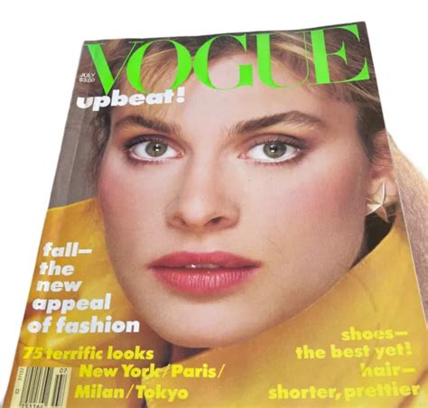 Vogue July 1983 Nastassja Kinski Vintage Magazine Fashion Design Beauty