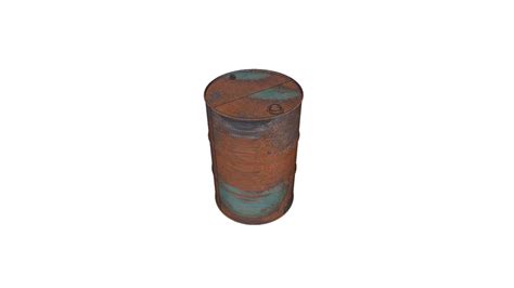 Rusty Oil Barrel 3D Warehouse