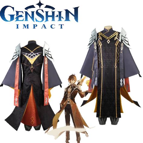 Adult Zhongli Cosplay Costume Game Genshin Impact Cosplay Suit Anime