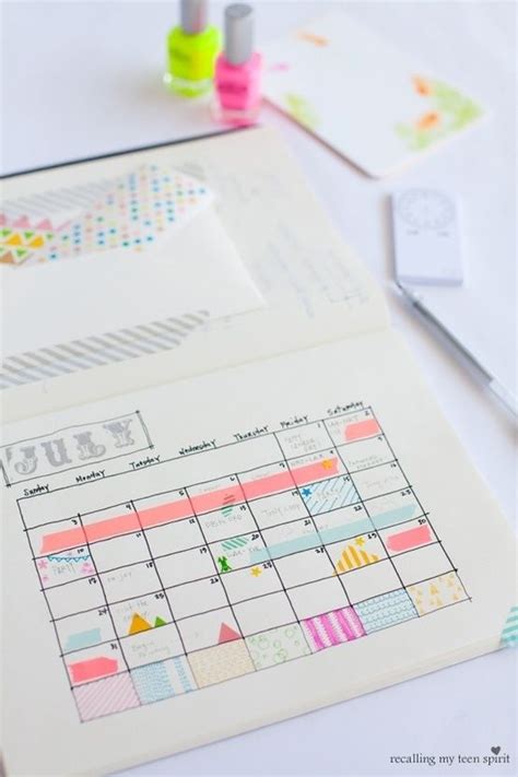 Use It To Mark A Calendar Diy Calendar Diy Planner Washi Tape Crafts