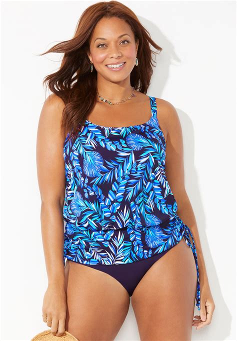 Blouson One Piece Swimsuit Swimsuits For All