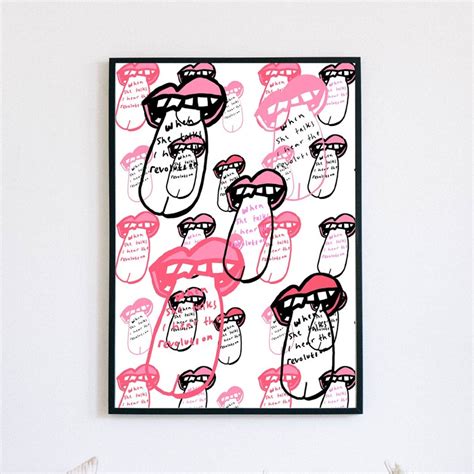 Rebel Girl Bikini Kill Riot Grrrl Feminist Lyrics Punk Art Etsy