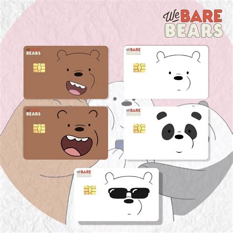 Jual Sticker Skin Card Sticker Atm Lucu We Bare Bears Custom Vinyl