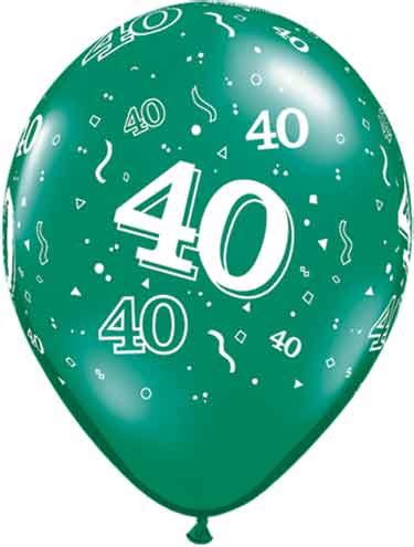 40-a-round latex balloons. Eco Friendly 40th Birthday Balloons