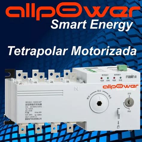 Llave Conmutadora Tetrapolar 100 A Motorizada T Abb Para Tablero De