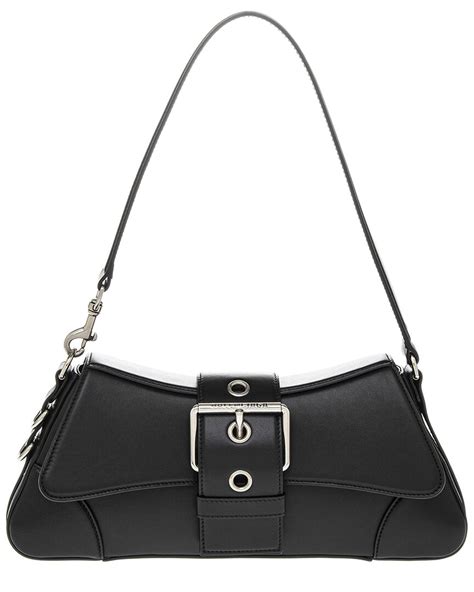 Balenciaga Lindsay Medium Leather Shoulder Bag In Black ModeSens