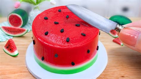 Satisfying Miniature Tasty Watermelon Jelly Cake Decorating Idea 🍉 Perfect Mini Yummy Hacks