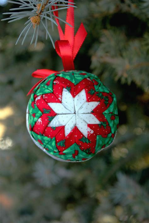 Fabric Star Quilted Christmas Ornament Pattern