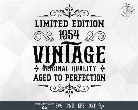 70th Birthday SVG 70th Birthday Shirt Vintage 1954 Aged To