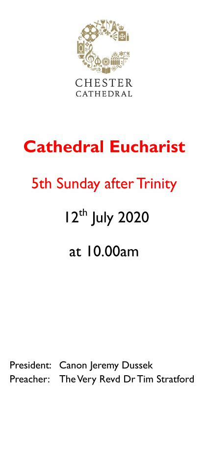 Pdf Cathedral Eucharist Th Sunday After Trinity Th July God