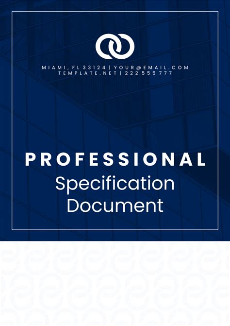 Free Technical Specification Templates Examples Edit Online