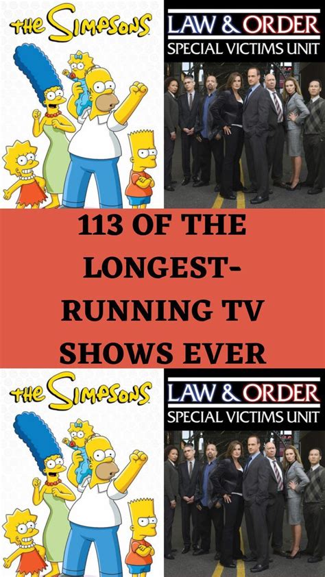 113 Of The Longest Running Tv Shows Ever Law And Order Special Victims Unit Tv Shows