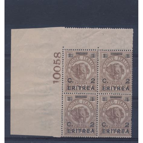 1928 29 Eritrea N 54 Francobolli Soprastampati Eritrea Angolo Di