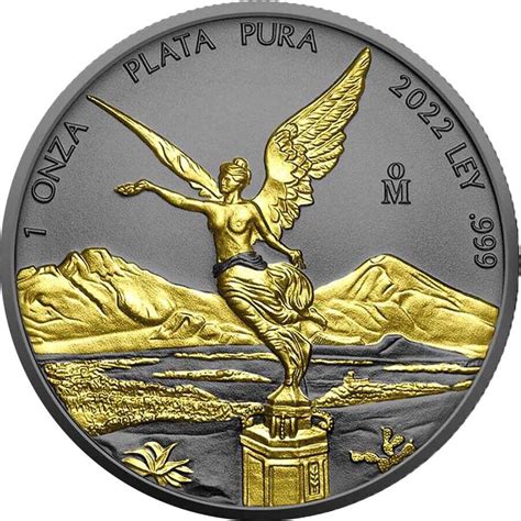 Libertad Gold Black Empire Oz Silver Coin Mexico Mints