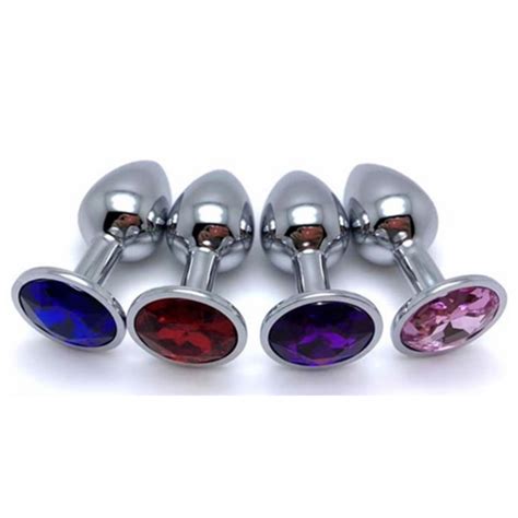 Plug joya anal metálico tamaño M Seisnueve