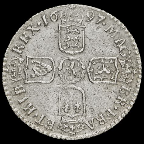 William Iii Early Milled Silver Sixpence Gvf