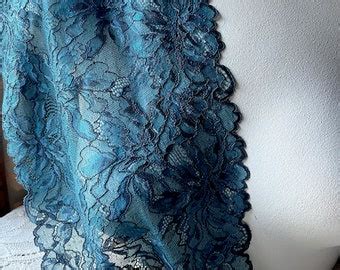 Purple Black Stretch Lace For Lingerie Costume Design Bridal STR Etsy