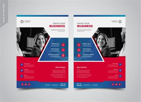 Business Flyer Vorlagen Design Premium Vektor