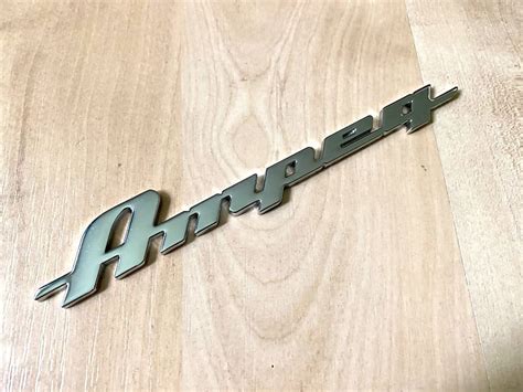 ampeg amp  cab metal logo reverb