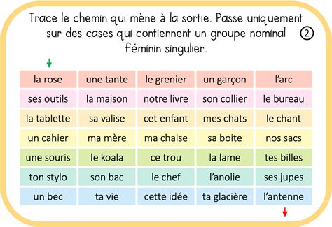 Ateliers Autonomes Orthographe Le Genre Et Le Nombre Des Noms