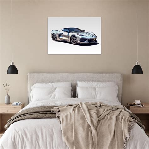 Chevrolet Corvette C8 Sketch Elevate Your Space With Modern Design ...