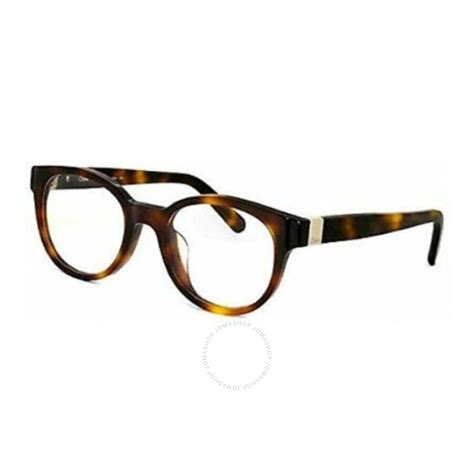 Chloe Ladies Tortoise Square Eyeglass Frames Ce2700a21849 886895273435 Eyeglasses Jomashop