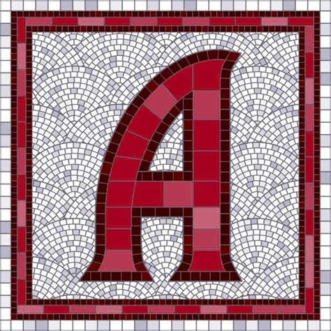 Buchstabe Letter A Mosaik Mosaic Alphabet Wallpaper Mosaic