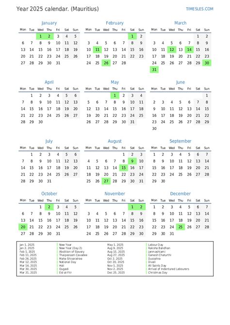 2025 School Calendar Holidays Mauritius Rosalie Sanyork